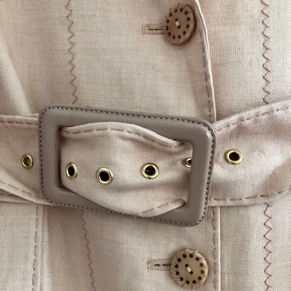 Zimmerman Pink Belted Trench Coat | Designer Size 1 - Picture 7 of 14